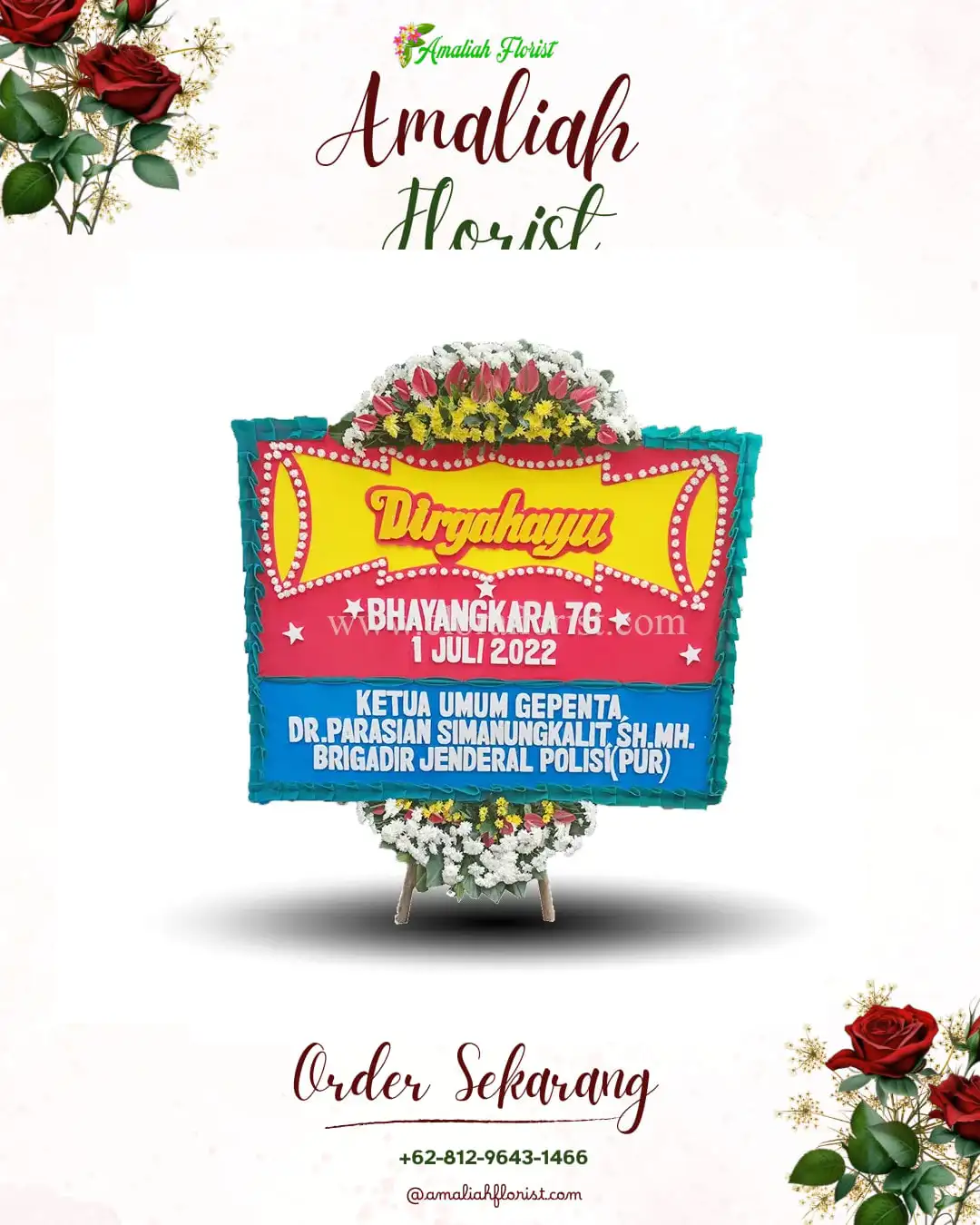 Papan Bunga HUT Ulang Tahun Banjar Sugihan